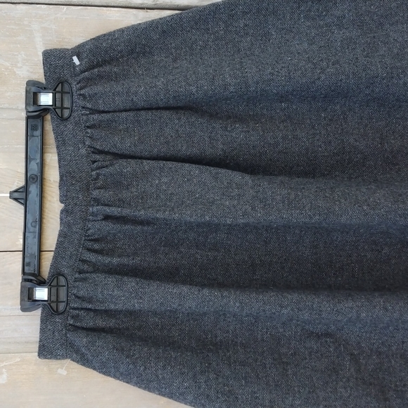 Vintage Gray Wool Skirt - Picture 2 of 7